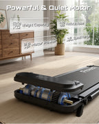 Tapis roulant avec détails du moteur dans un environnement domestique