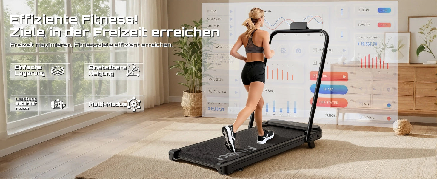 Fitvect Laufband Walkingmatte C1F
